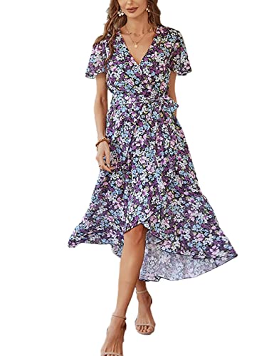 SEBOWEL Womens Dresses Summer Bohemian ...